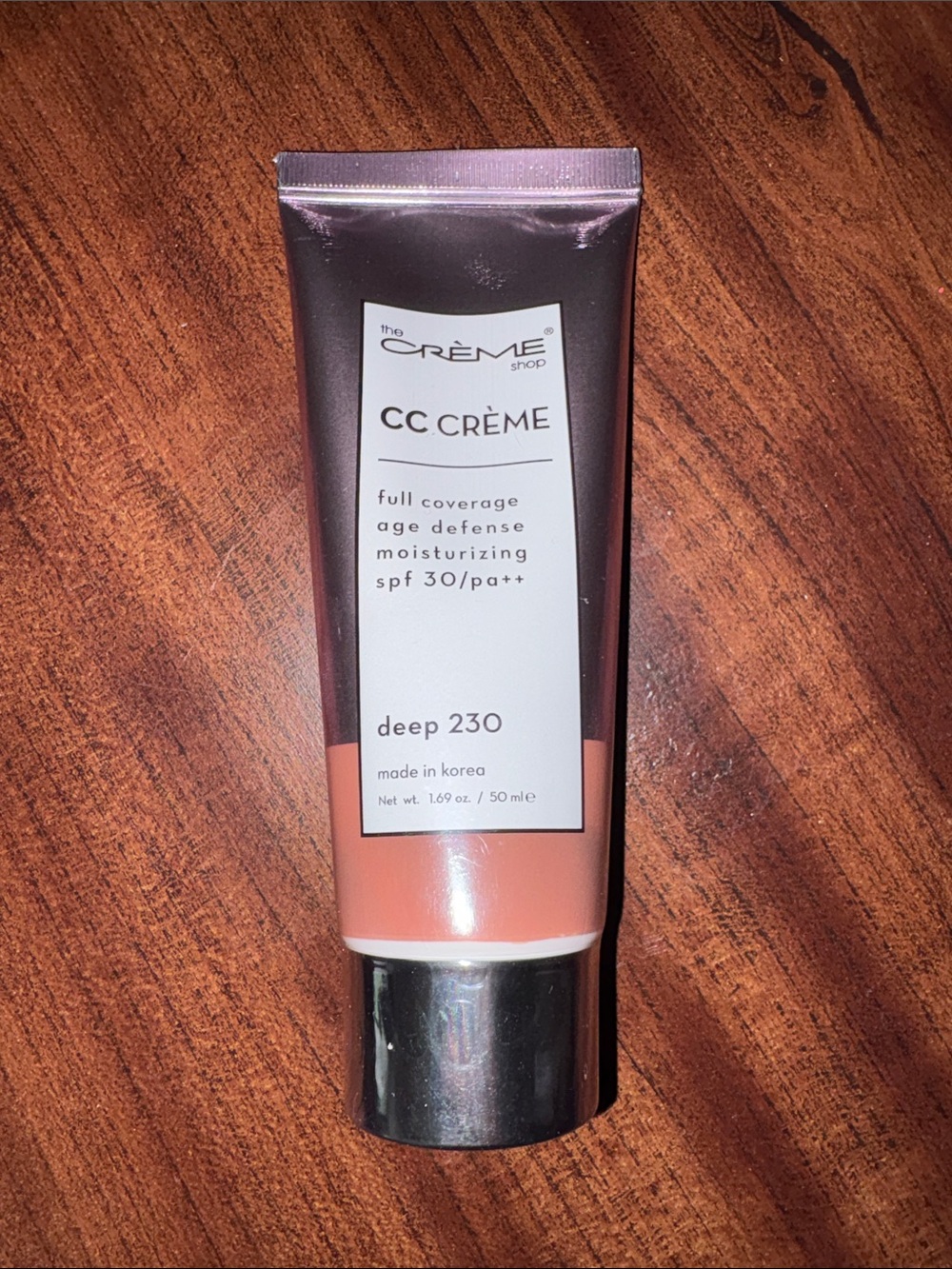 The Crème Shop CC Crème SPF 30 - Deep 230 (Peach/Tan)